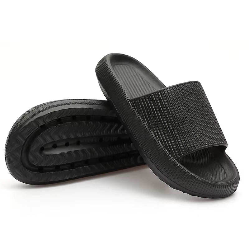 Summer Thick Platform Bathroom Home Men Slippers Women Fashion Soft Sole Indoor Sandals Non-Slip Flip Flops Male Slides