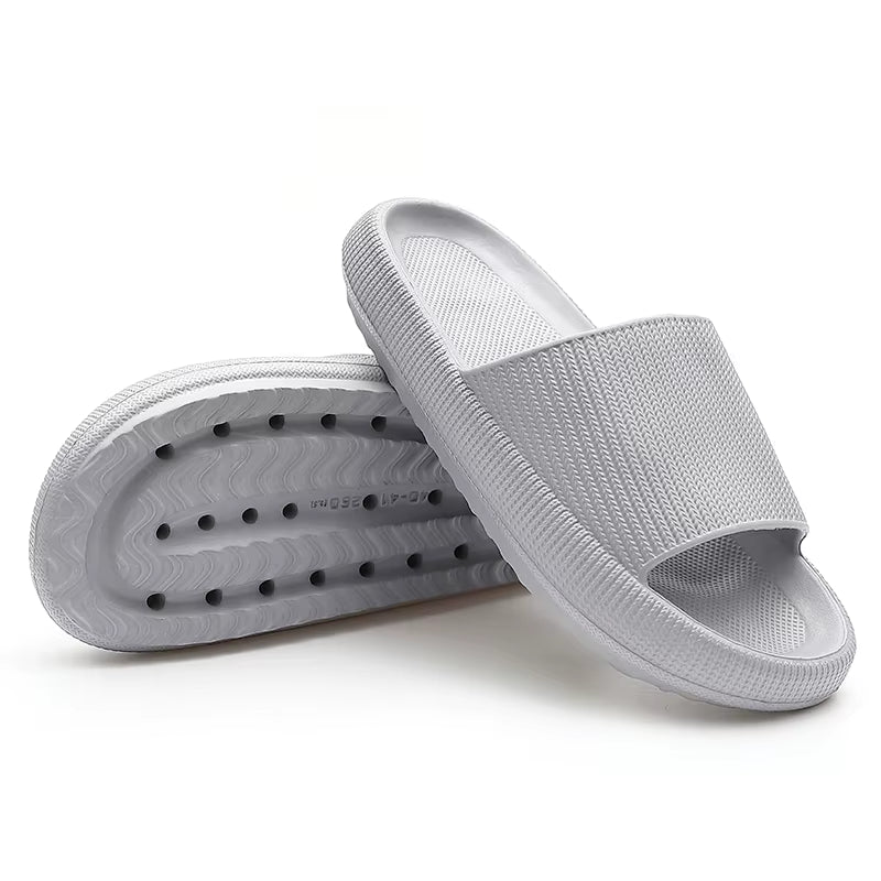 Summer Thick Platform Bathroom Home Men Slippers Women Fashion Soft Sole Indoor Sandals Non-Slip Flip Flops Male Slides