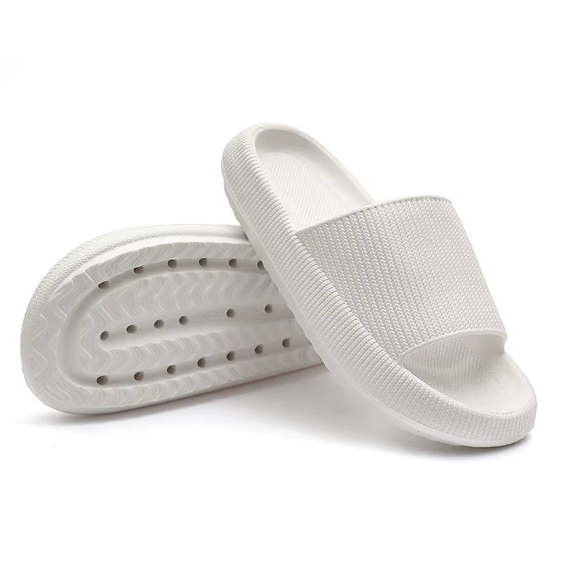 Summer Thick Platform Bathroom Home Men Slippers Women Fashion Soft Sole Indoor Sandals Non-Slip Flip Flops Male Slides